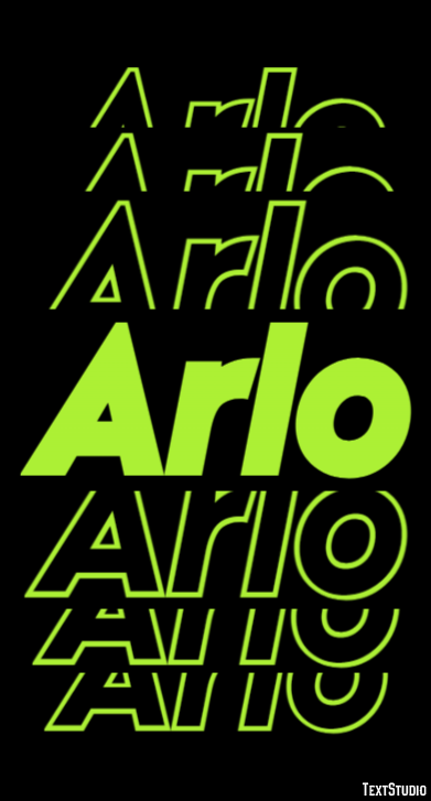 Arlo Text effect