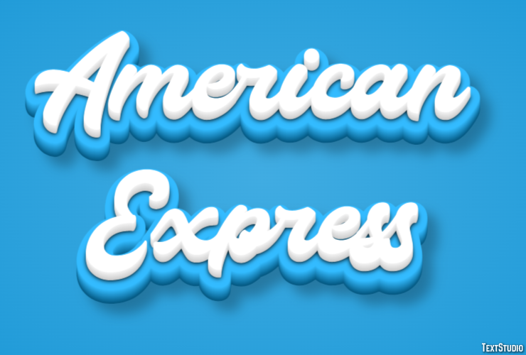 American Express Effetto testo