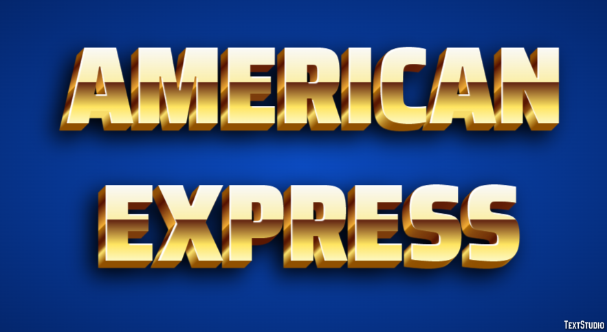 American Express Effetto testo