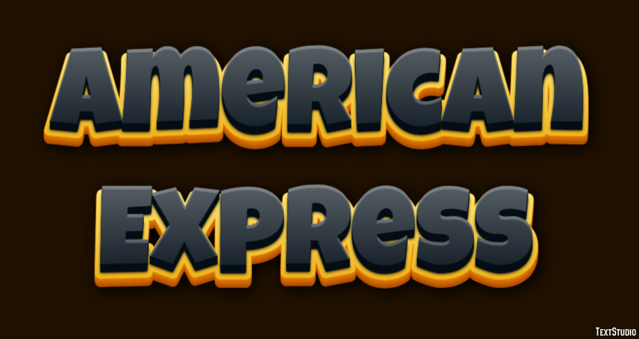 American Express Effetto testo