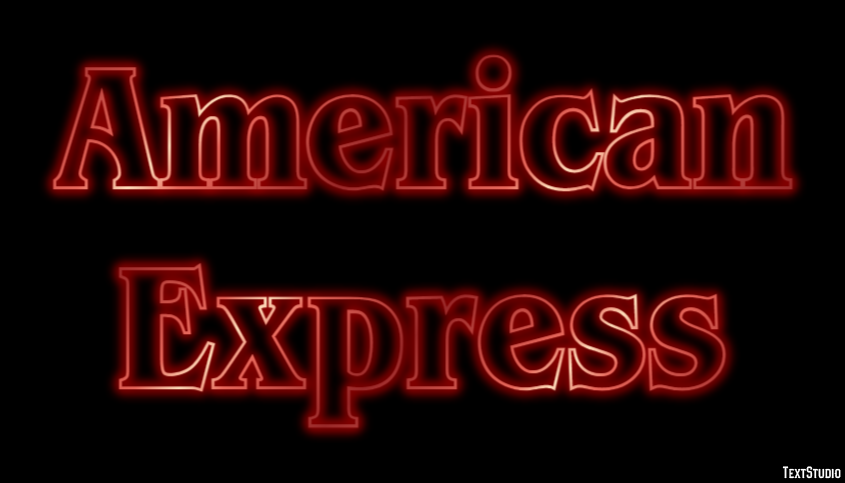 American Express Effetto testo