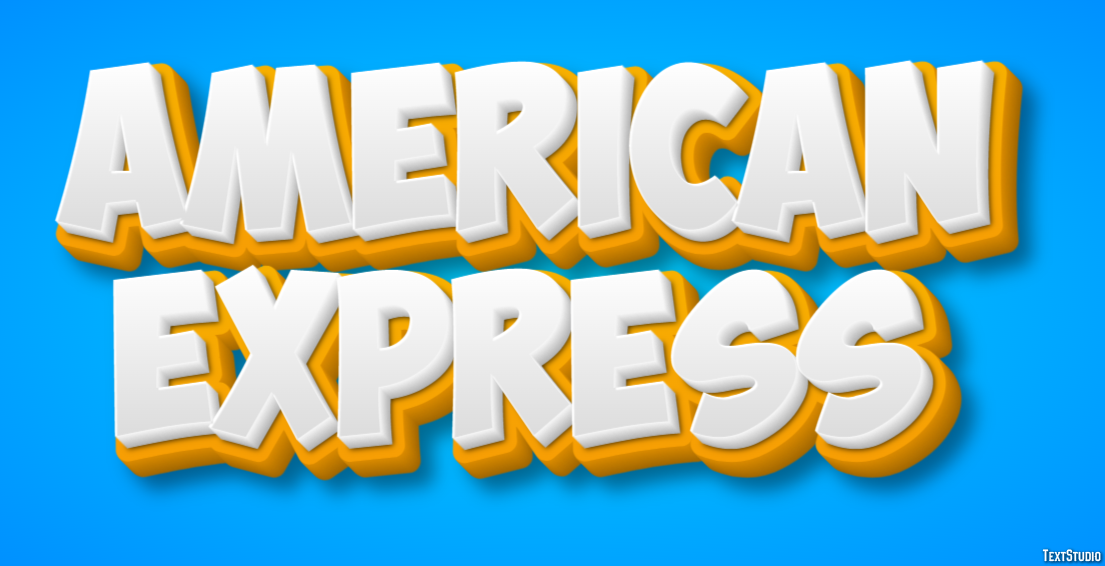 American Express Effetto testo