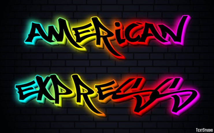 American Express Effetto testo
