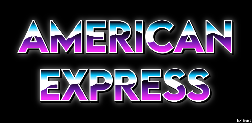 American Express Effetto testo