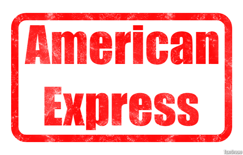 American Express Effetto testo