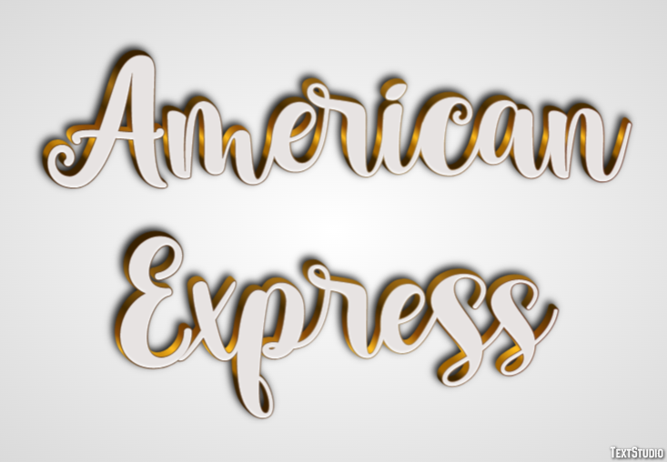 American Express Effetto testo