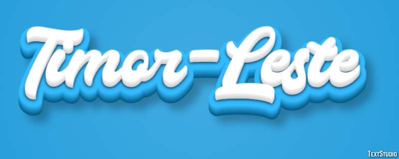 Timor-Leste Text Effect