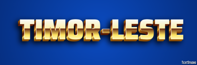 Timor-Leste Text Effect