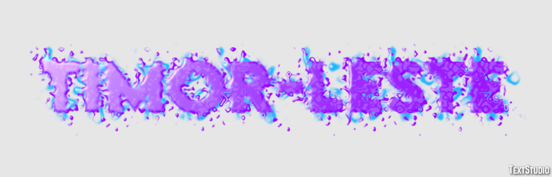 Timor-Leste Text Effect