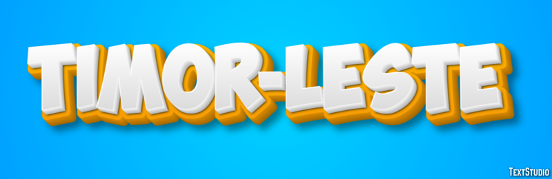 Timor-Leste Text Effect