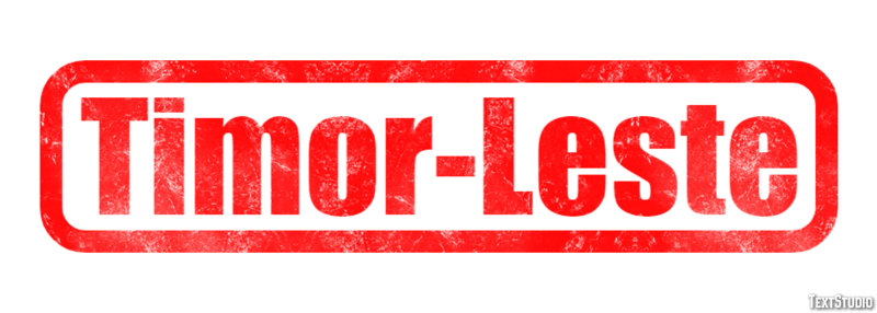 Timor-Leste Text Effect