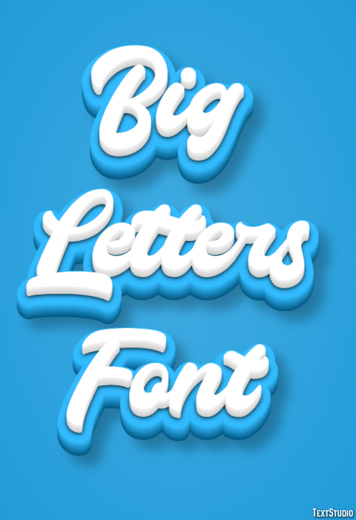 Big Letters Font テキスト効果