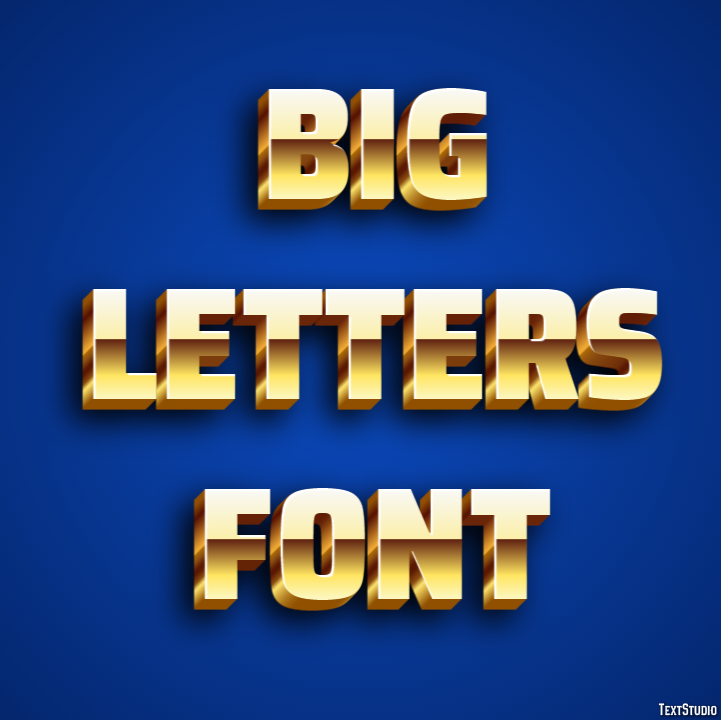 Big Letters Font テキスト効果