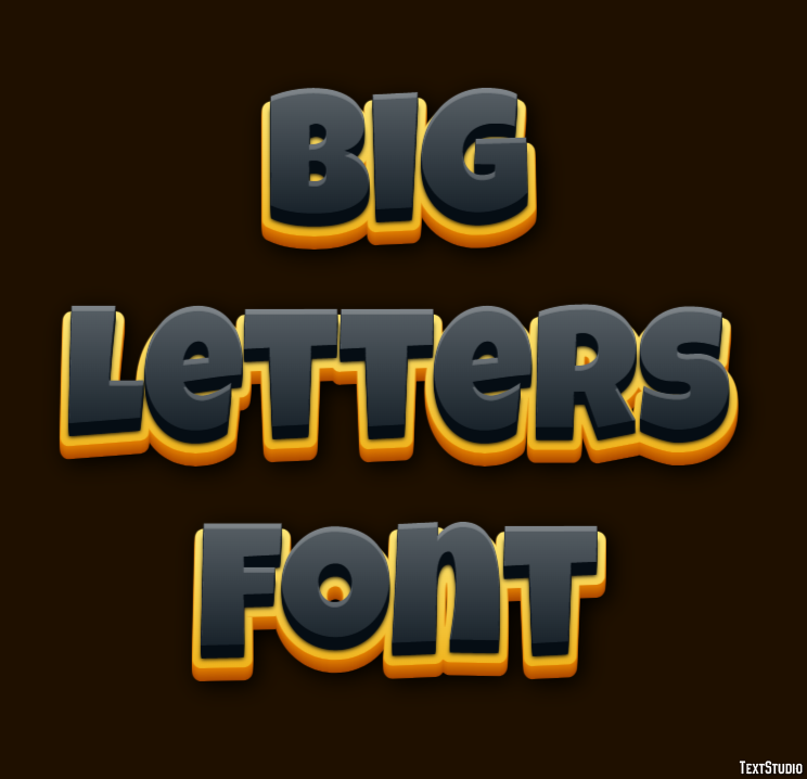 Big Letters Font テキスト効果