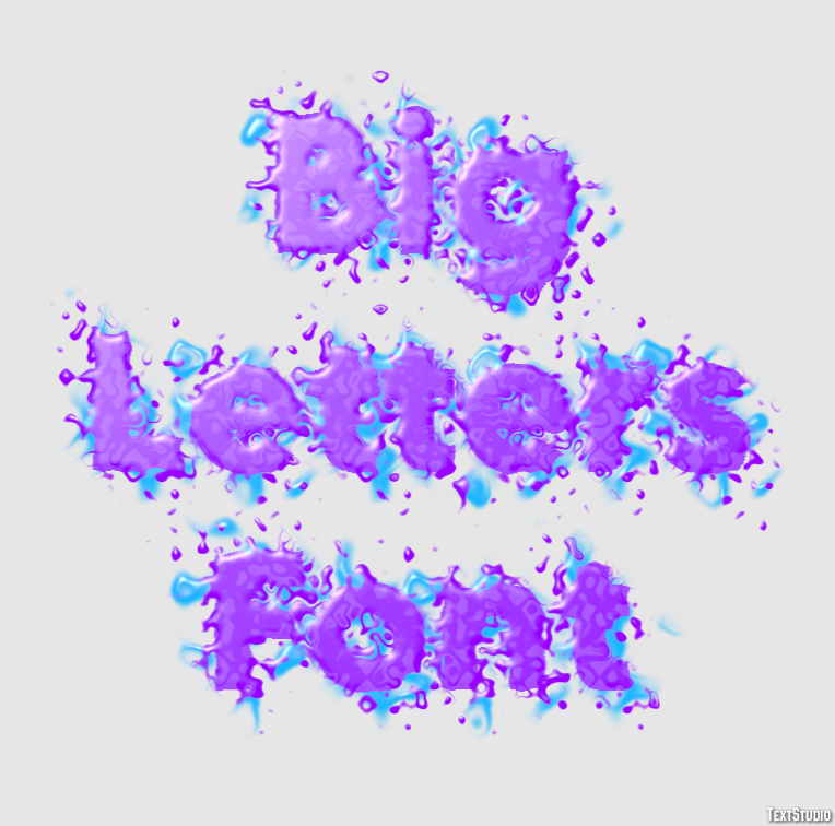 Big Letters Font テキスト効果