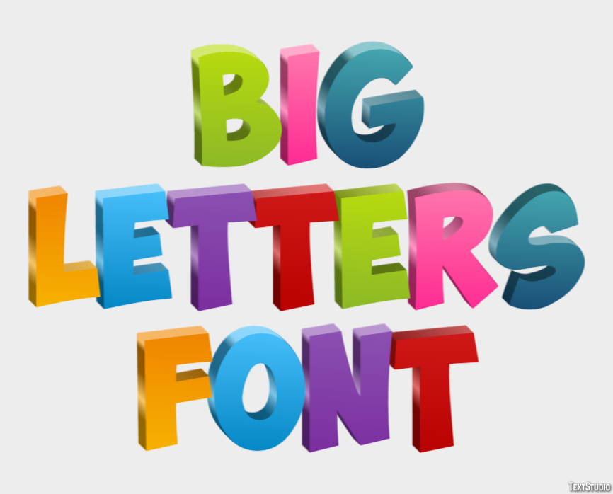 Big Letters Font テキスト効果
