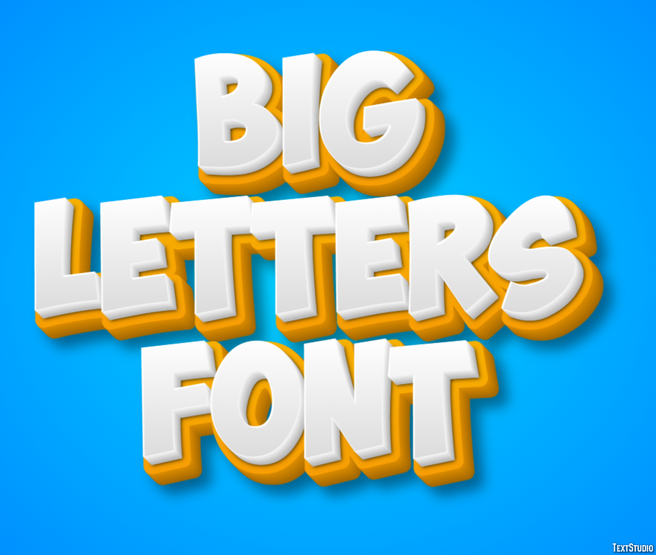 Big Letters Font テキスト効果