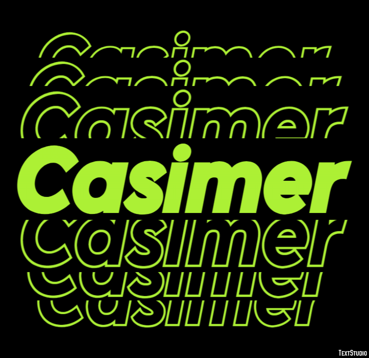 Casimer Efekt tekstowy
