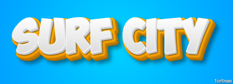 Surf City Efekt tekstowy