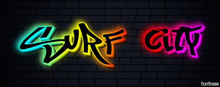 Surf City Texteffekt