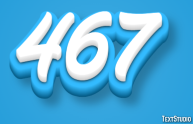 467 Эффект текста