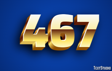 467 Эффект текста