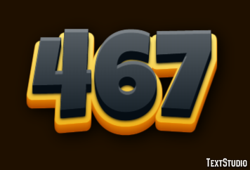 467 Эффект текста