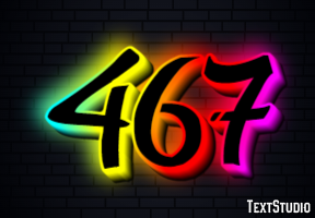 467 Эффект текста