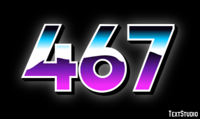 467 Tekst Effect