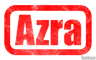 Azra Efeito de texto