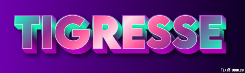 Tigresse Effet de Texte
