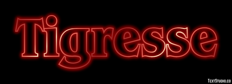 Tigresse Effet de Texte