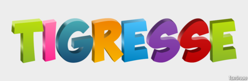 Tigresse Effet de Texte