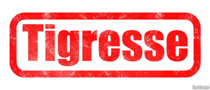 Tigresse Effetto testo
