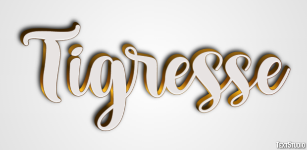 Tigresse Effet de Texte