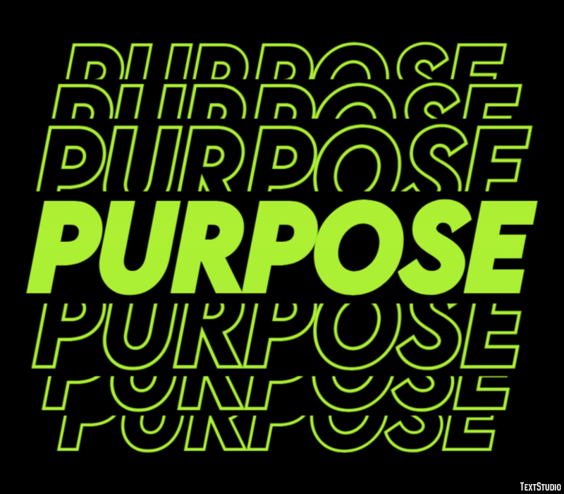 Purpose Text Effect