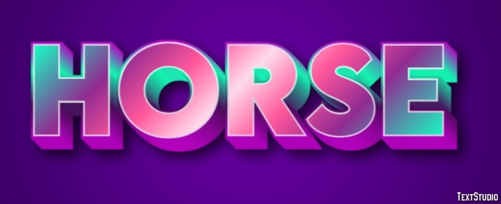 Horse Text effect