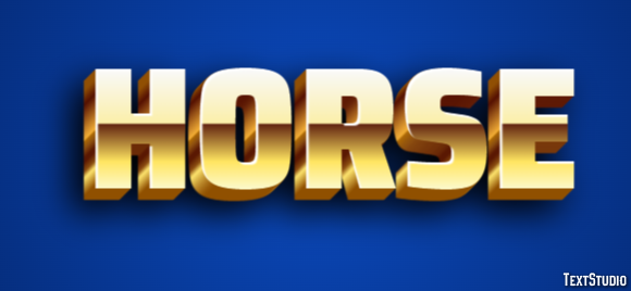 Horse Text effect