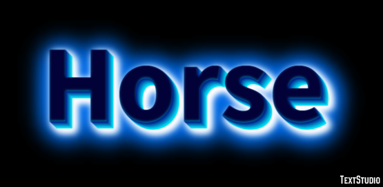 Horse Text effect