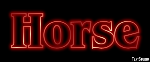 Horse Text effect