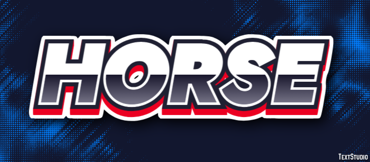 Horse Text effect