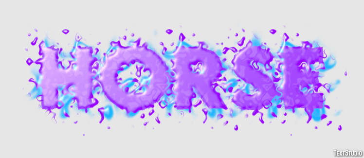 Horse Text effect