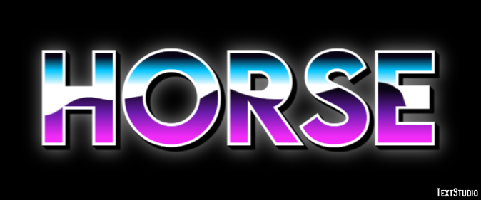 Horse Text effect
