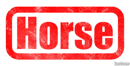 Horse Text effect