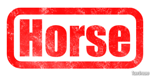 Horse Efecto de Texto