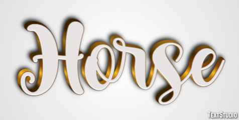 Horse Text Effect