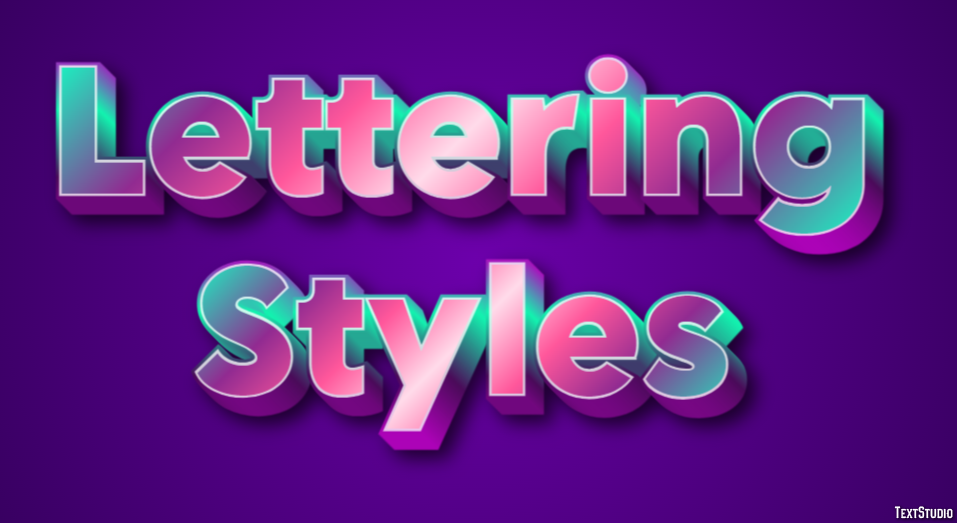Lettering Styles Text Effect