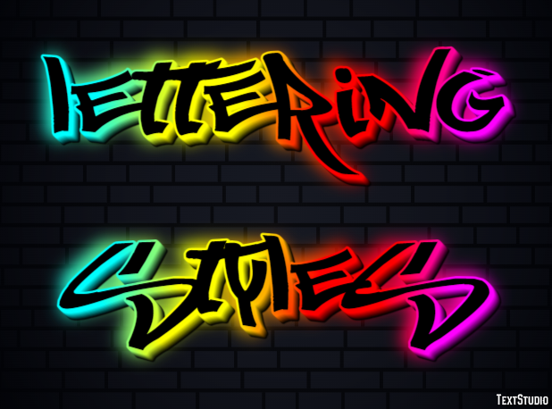 Lettering Styles Text Effect