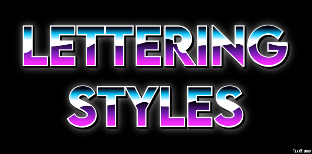 Lettering Styles Efeito de texto