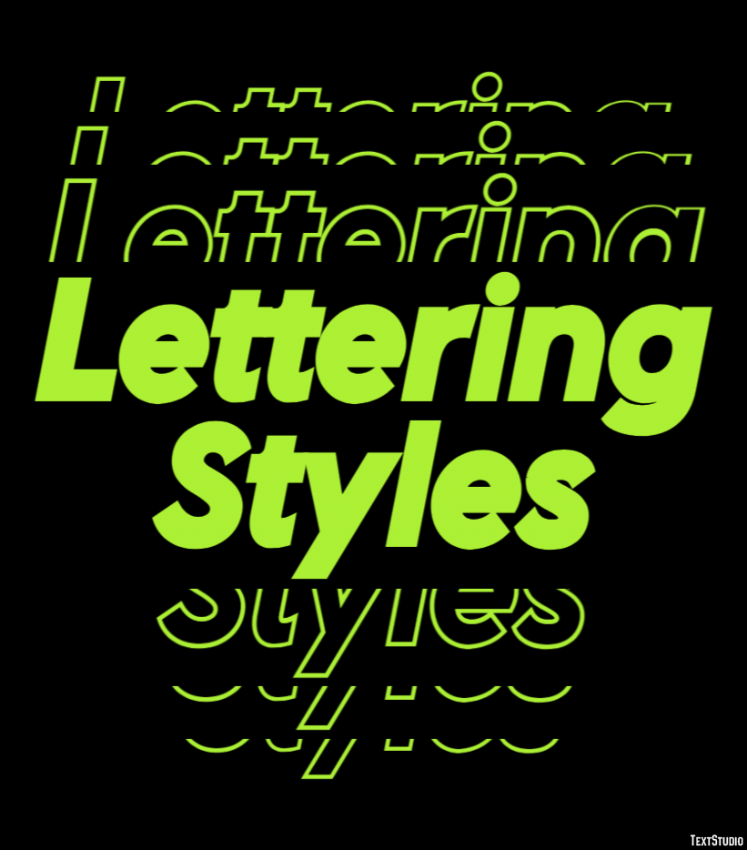 Lettering Styles Text Effect